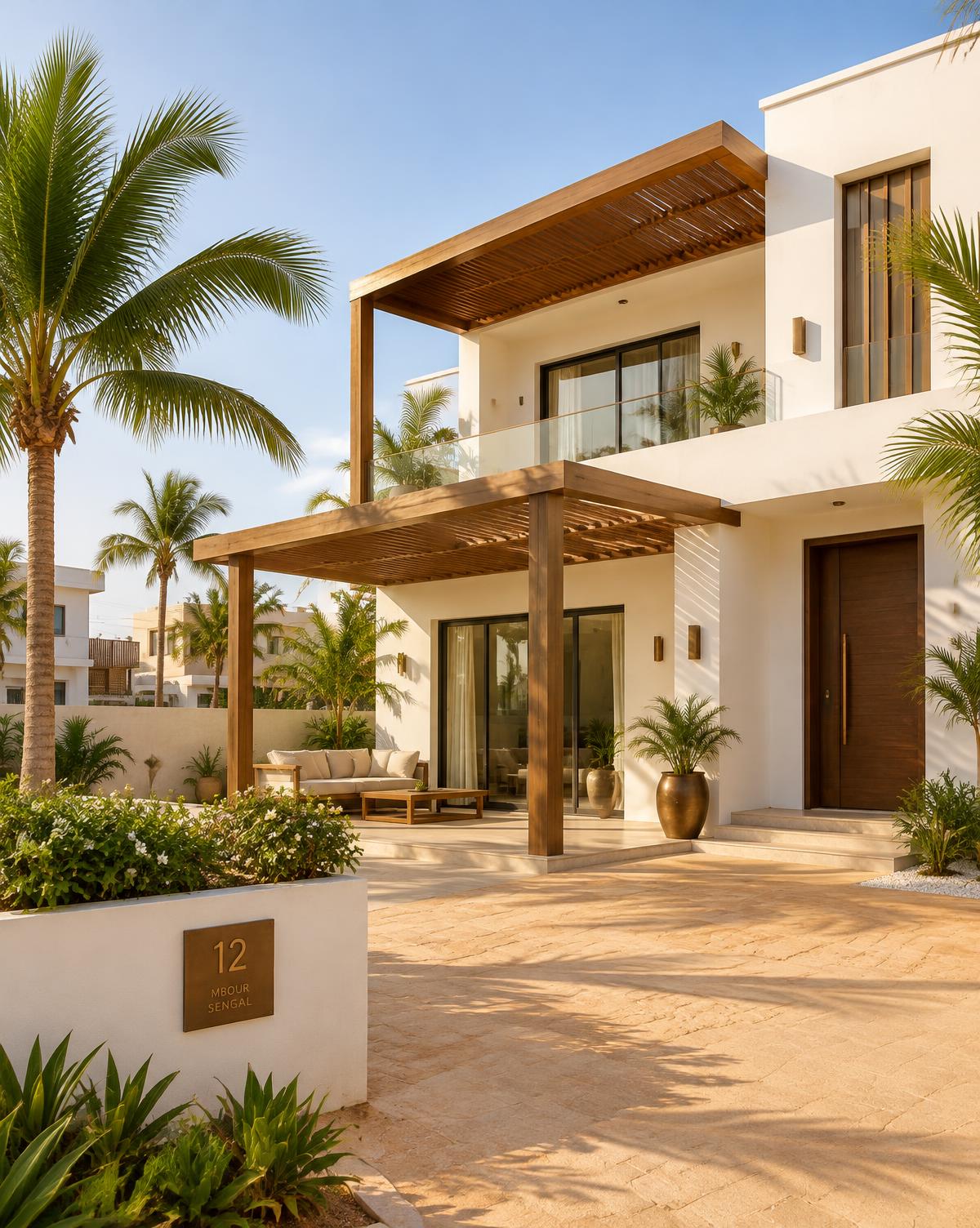 Villa contemporaine au Sénégal